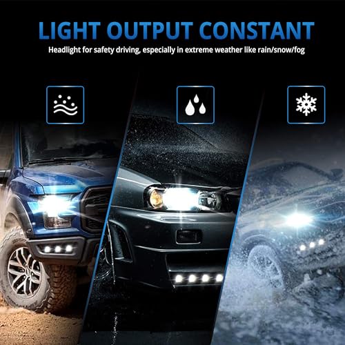 4Pcs 23mm COB DC 12V Eagle Eye LED Car Fog DRL Daytime Running Light Car ATV Camper Trunk Motorcycle Marker Lights Lamp Tail Reverse Fog Light Signal Lamp (White) - color: White