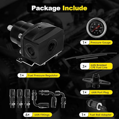 Adjustable EFI Fuel Pressure Regulator Kit
