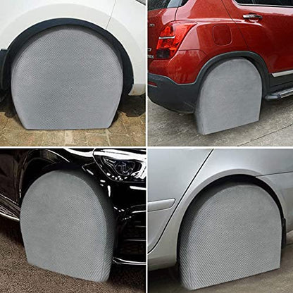 Tire Covers for RV Wheel Set of 4 Non-Woven Wheel Covers Waterproof UV Coating Tire Protectors Universal Fit for RV Trailer Camper Truck Jeep SUV Car Wheel, Fits Tire Diameters 24-26” - size: 24-26”