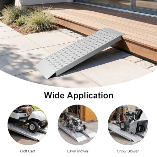39"x12" Heavy Duty Aluminum Loading Ramps 3000 LBS for Shed, 2 Pack