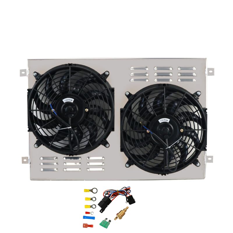 Aluminum Radiator Shroud Fan compatible with 1970-74 Dodge Plymouth Mopar Cars V8