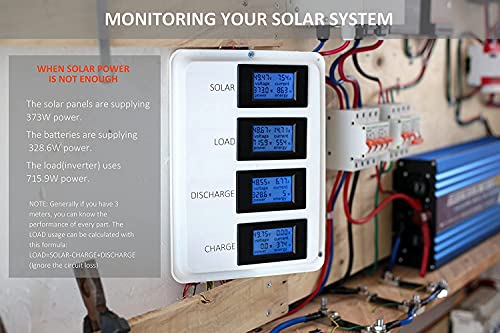 DC 8-100V 0-100A Amp Meter Voltmeter Battery Monitor with 100A Shunt