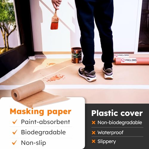 15" x 60 yd Kraft Masking Paper Roll for Painting - size: 15" x 60 Yards