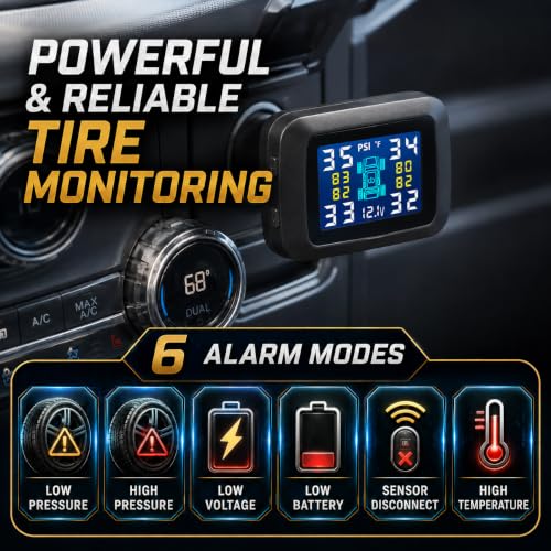 Marcala Plug-in TPMS V2.0 Tire Pressure Monitor System Set of 4 TPMS