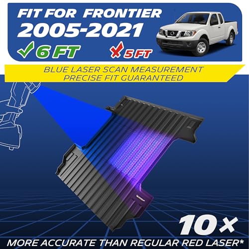 Michelin Truck Bed Mat for 2005-2021 Nissan Frontier 6 FT / 73.3" Only - size: 3) Frontier | 05-21 | 6 FT