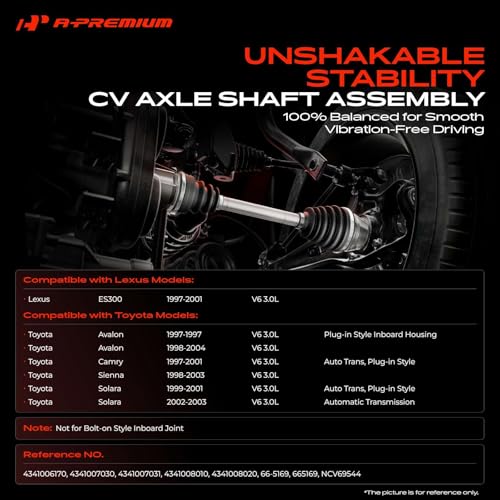 A-Premium Front Right Passenger Side CV Axle Shaft Assembly - style: Front Passenger Side