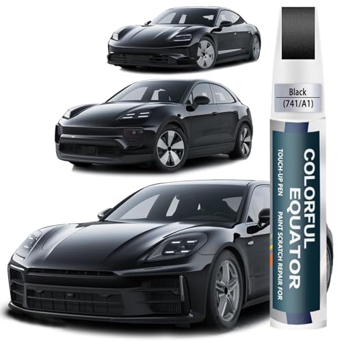 Car Touch up Paint(741/A1 Black) Compatible with Toyota/Porsche, Car Paint Pen Scratch Repair Two-In-One Touch Up Paint, Premium Car Scratch Remover for Deep Scratches - color: Black(741/A1) Compatible with 2026 Macan/2026 911/2025 718/2026 Taycan/2026 Pa