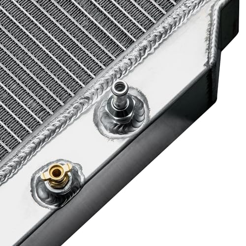 ALLOYWORKS Aluminum Radiator For 1996-2002 Toyota 4Runner 2.7L L4 3.4L V6 Engine Radiators, OEM CU1998, Q1998, RAD1998, 3 Row Core Racing Downflow Radiator with Transmission Oil Cooler