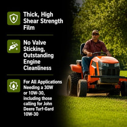 TRIAX Power 4-Stroke 10W-30 Full Synthetic 4-Cycle Small Engine Motor Oil | For Lawnmower, Generator, Tractor, Log Splitter, Snow Blower, Pressure Washer, Cement Mixer, and More (1 Gallon) - size: 1 Gallon