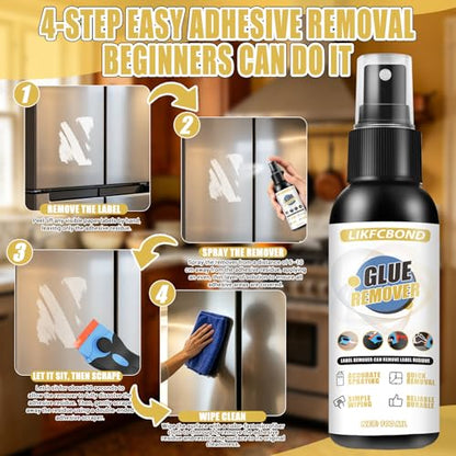 Sticker Remover Spray 100ml, Adhesive Remover Spray Set with Tool