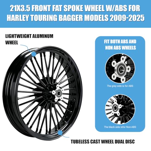21inch Fat Spoke Front Wheel For Harley Touring Street Glide 09-25