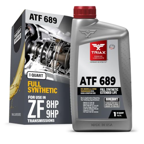 TRIAX ATF 689 Full Synthetic for ZF 6HP, 8HP, 9HP Transmissions | Compatible with Jeep, Chrysler, Dodge RAM, Audi, BMW, Land Rover, Mercedes Benz, Porsche, and More (1 Quart) - size: 1 Quart