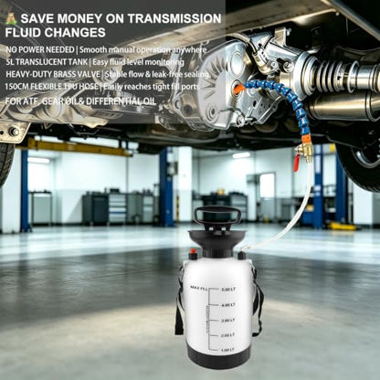 5L Transmission Fluid Pump, Manual Fluid Transfer Pump for ATF & Gear Oil - size: Fluid Pump-5L