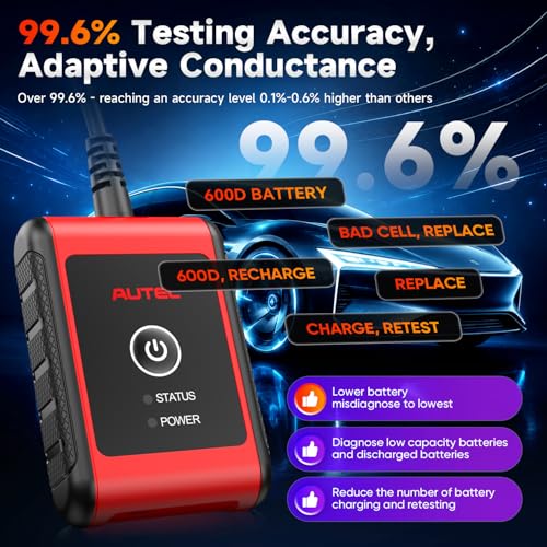 2026 Autel MaxiBAS BT506, 6V 12V 100-2000 CCA Car Battery Tester Analyzer