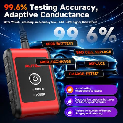2026 Autel MaxiBAS BT506, 6V 12V 100-2000 CCA Car Battery Tester Analyzer