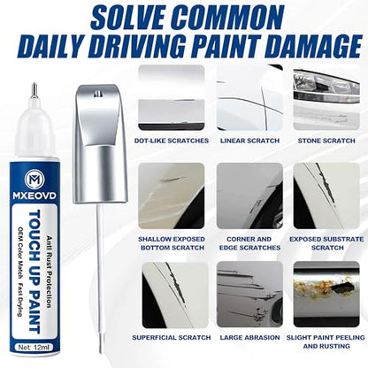 Cavalry Blue(8W2) Touch Up Paint Compatible with Toyota, All in One Car Scratch Repair Kit with Primer Putty & Clear Coat, Complete Sanding Tools Set for Scratches Chips Nicks - color: Cavalry Blue(8W2), size: Toyota