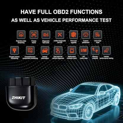 OBD2 Scanner Bluetooth for iPhone/Android-Auto Diagnostic Tool