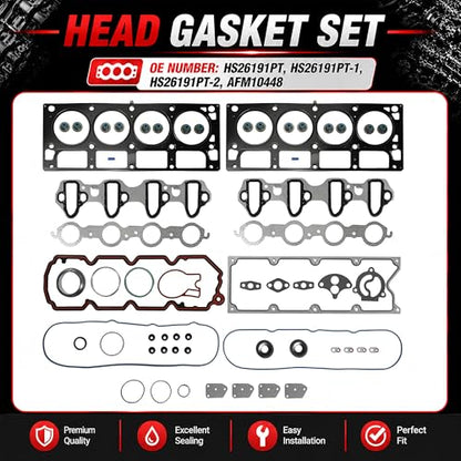 5.3L AFM DOD LS Engine Lifter Kit With Head Gasket Set & Head Bolts 2005-2014 - color: QH-DTB-GM5300-AFM-002