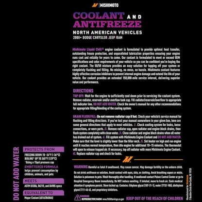 Mishimoto Liquid Chill® OE Coolant, Purple, North American Vehicles, 1 Gallon