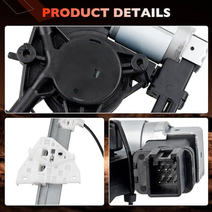 748-093 Front Left Driver Side Power Window Regulator w/Motor (6 Pins) - size: 748-093