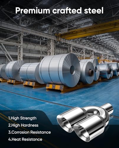 4 inch dual exhaust tip,4Inch Inlet 6inch outlet 15" Long Tail Pipe - size: 4TO6