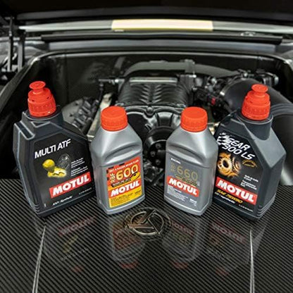 Motul RBF 600 Brake Fluid DOT 4 – Racing & High Performance 100% Synthetic Brake Fluid for Cars & Motorcycles, Track Day, Street & Performance Applications 500ml (2 Pack)