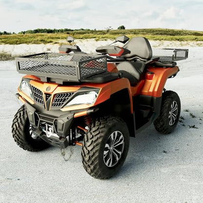 HECASA Universal Front Rear Cargo Basket Compatible with ATV Drop Storage Rack Cargo Carrier Steel