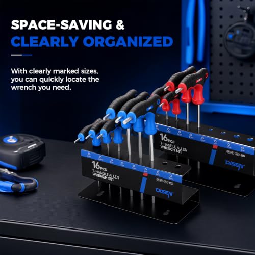 DISEN T-handle Allen Wrench Set 16PCS