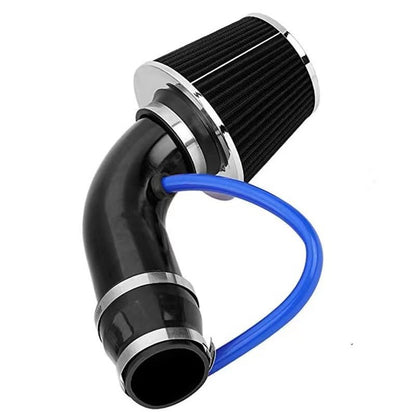 3-Inch Universal Cold Air Intake Kit, Aluminium Automotive Air Intake Pipe Kit with High Flow Filter, Induction Hose System for Cars and Trucks, Black Filter