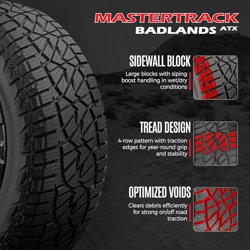 Set of 2 (TWO) Mastertrack BADLANDS ATX 235/65R18 106H Tires - size: 235/65R18