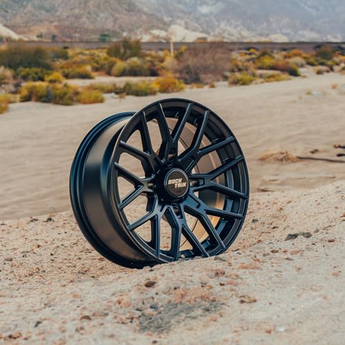 RockTrix RT104 15x7 ATV UTV Wheel 4x156 4+3 Offset, Matte Black, 1pc Single - size: 15x7 (4+3)