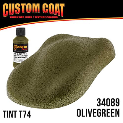 Custom Coat Olive Green Urethane Spray-On Truck Bed Liner Kit, 1.5 Gallons