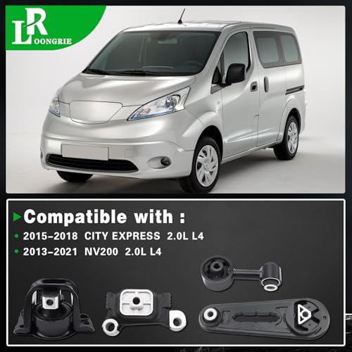 Engine Motor and Trans Mount Kit Compatible with NV200 2013-2021 - size: 2013-2021 NV200 2.0L L4