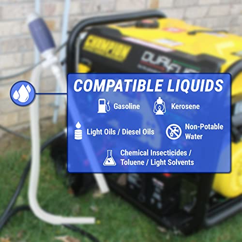 TERA PUMP Durable Manual Fuel Transfer Pump Siphon - style: 3.2 Gal / Min