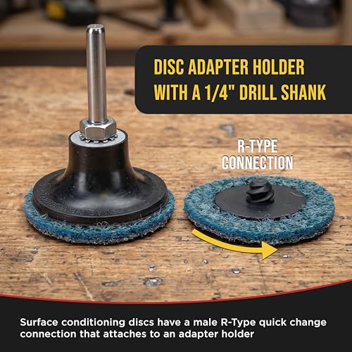 Dura-Gold 46-Piece 2" Surface Conditioning Sanding Discs Variety Pack - 15 - style: Variety