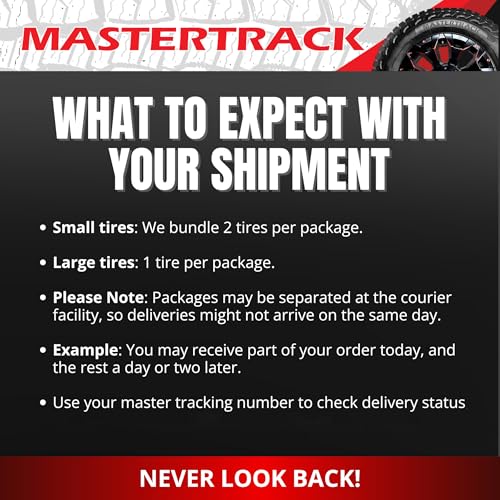 Set of 4 (FOUR) Mastertrack BADLANDS AT All Terrain 245/75R16 111S SUV Tires - size: 245/75R16 4PR