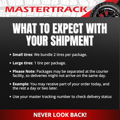 Set of 4 Mastertrack BADLANDS AT All Terrain 265/75R16 116S SUV Tires - size: 265/75R16