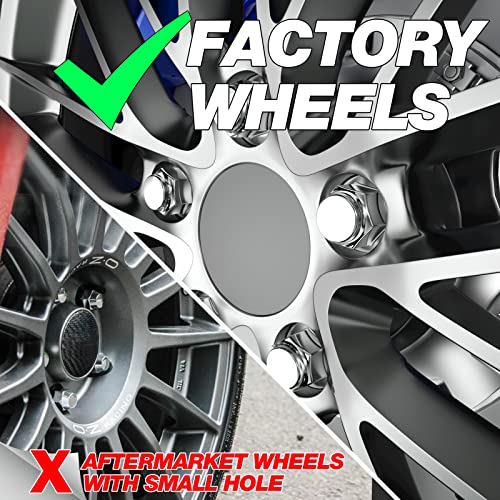 SUCOSO 14x1.5 Lug Nuts for F150, OEM Stock Solid One Piece Wheel Lugnuts - color: Silver, size: M14X1.5-F150/Expedition