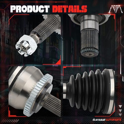 66-3720 Front Left CV Axle Shaft Assembly - size: 66-3720