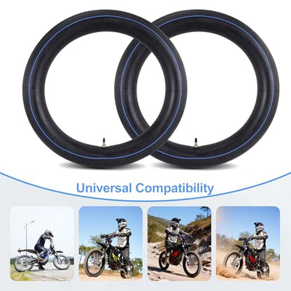 (2-Pack) 110/90-19 120/90-19 Heavy Duty Thickened Inner Tubes