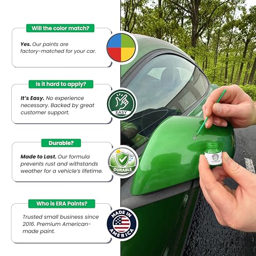 ERA Paints - PMM/RMM - Claret Red Metallic for DODGE Exact OEM Color Match Automotive Touch Up Paint for Cars - Scratch & Chip Repair for Metal & Plastic - Basic Kit - Made in USA - style: Jar - Basic Kit