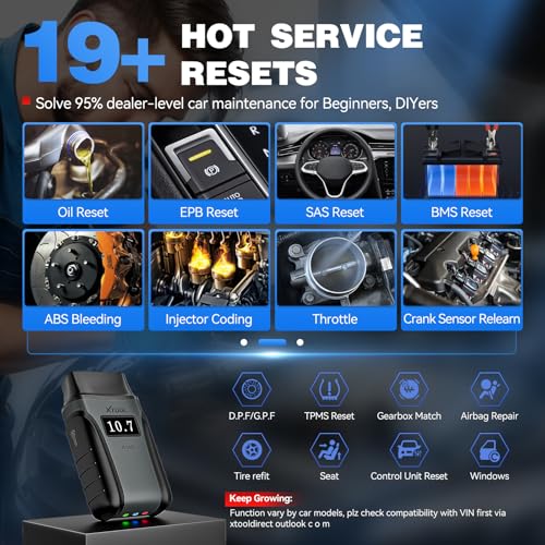 XTOOL A30D Bidirectional OBD2 Scanner Diagnostic Tool All System & 19 Reset