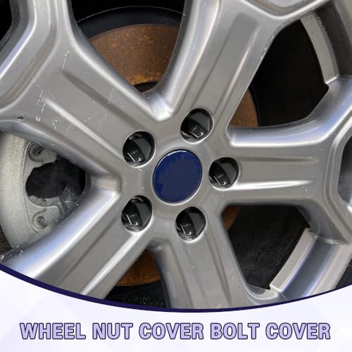 20PCS Car Wheel Lug Nut Covers, Hexagonal Plastic Dustproof Wheel Nut Rim Cover, 17mm Wheel Nut Covers with Removal Tool, Rust-Resistant Car Lugnut Caps for Most Vehicles (Black/17MM) - color: Black/17MM