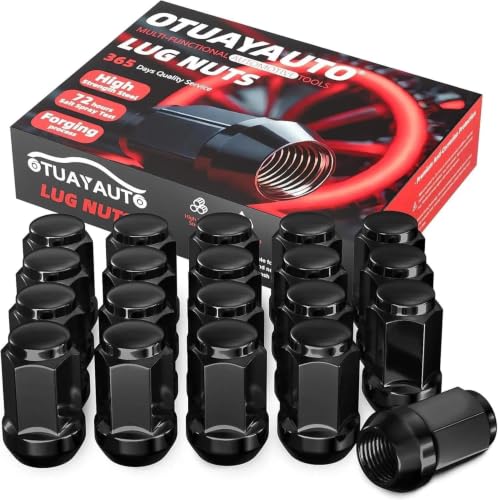 OTUAYAUTO 7/16-20 20PCS Lug Nuts - Replacement for 1964-1983 Chevy Malibu - color: Black, size: 7/16-20, style: 20 PCS