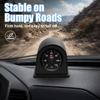 Universal 2" 52mm Single Hole Dashboard Gauge Pod Holder - size: 1Mount