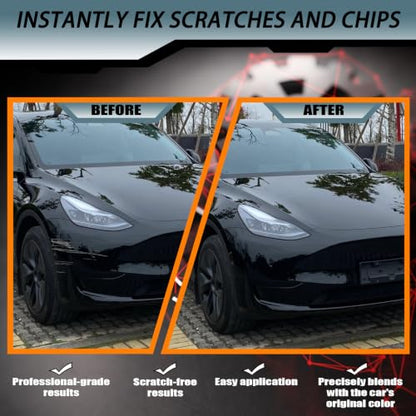 (Solid Black PBSB) Touch up Paint for Tesla Model Y/3/X/S OEM Color Match - color: Car Touch up Paint(Solid Black(PBSB)) Compatible with Tesla Model Y/3/X/S