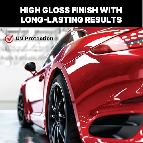 LAUCO FC1100 Ultimate Speed Clear Coat Kit with FH1010 Fast Hardener, 4:1 Automotive Clear Coat System, High Gloss Fast Drying Finish, UV Protection, 1 Gallon Clear Coat + 1 Quart Hardener 1100