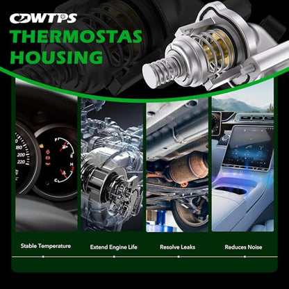 Aluminum Engine Coolant Thermostat Housing Assembly fit for chevy&GMC - size: 902-2121