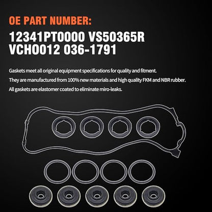 HiSport VS50365R Engine Valve Cover Gasket Set - color: VS50365R