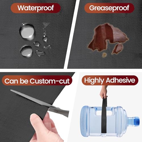 Aluminum Adhesive Heat Shield Wrap for Automotive, 60x39 in, Black - color: Black, size: 60" x 39"